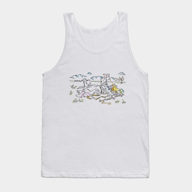 AbstrAct Indian Summer Tank Top by DeRosaDesign